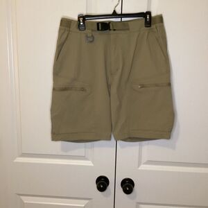 Mens Free Soldier Performance‎ Cargo Shorts Beige 36x10
